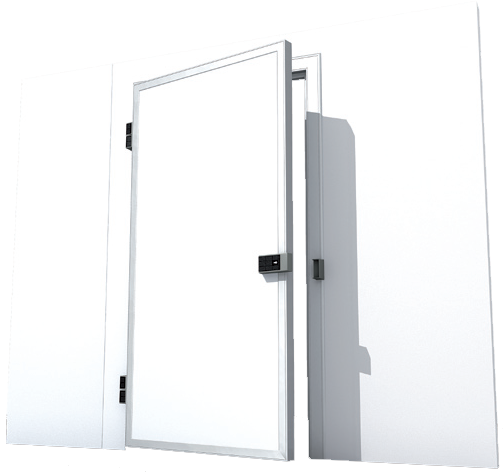 A picture of a hinged door